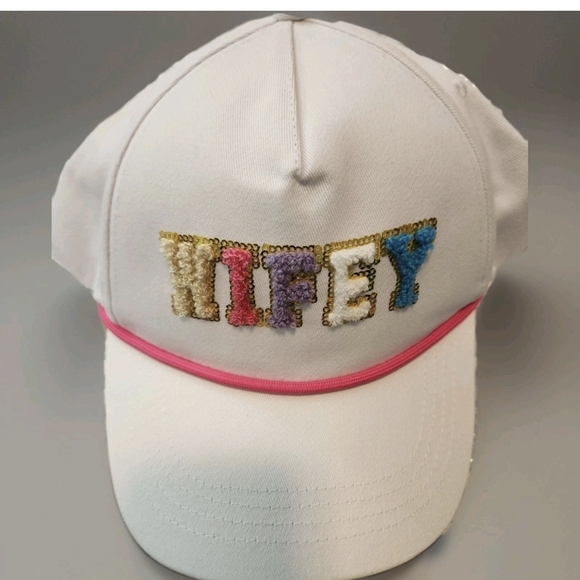 Bridal White \'Bride\' Baseball Cap - Gold Script Accent main image 5